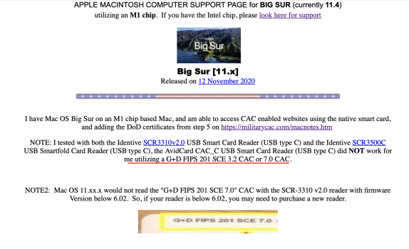army cac reader for mac